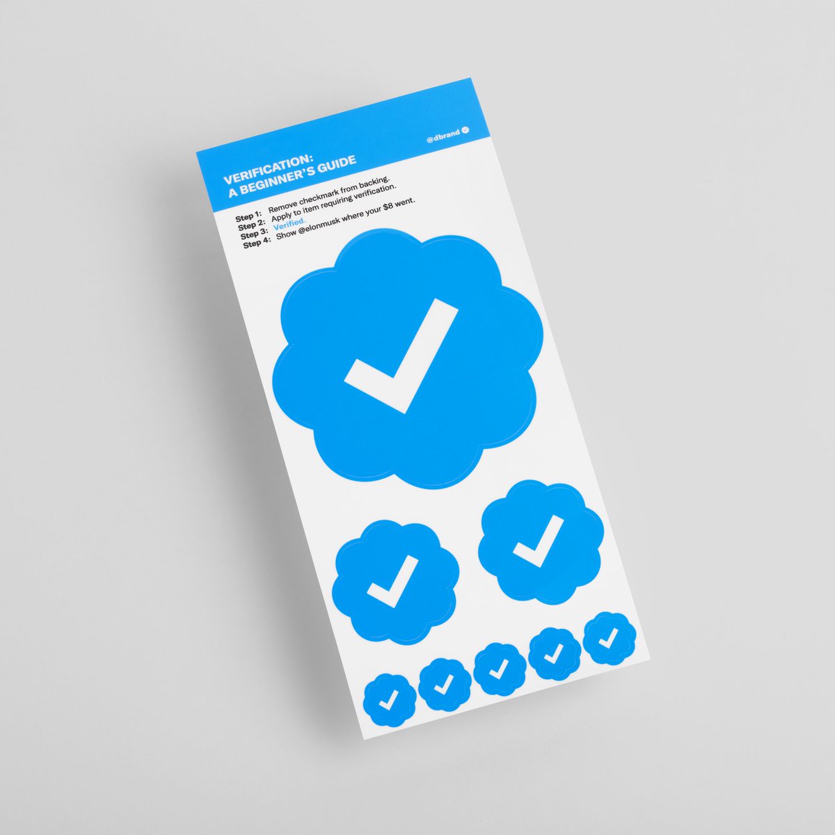 Introducing: Verified Stickers. Only $8.

dbrand.com/verified