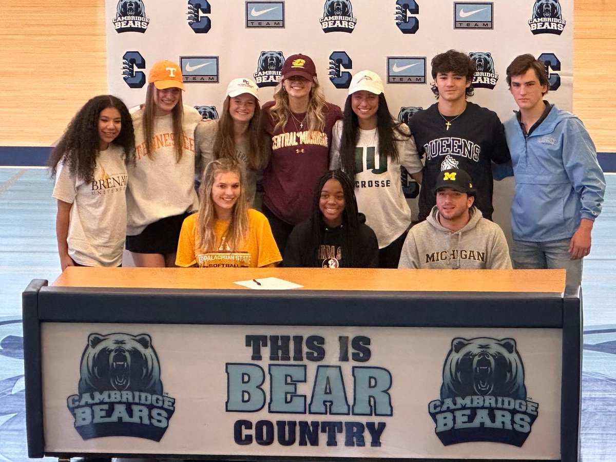 BearSwimming's tweet photo. Hey @Vol_SwimDive , you’re getting an awesome one with Sophie Brison. She’s the whole package and we’re sad to see her go, but know you’ll take good care of her! @Cambridge_AD @AgansPrincipal @CambridgeBears @CambridgeHS1 #earlysigning https://t.co/I6mkSIk6C2
