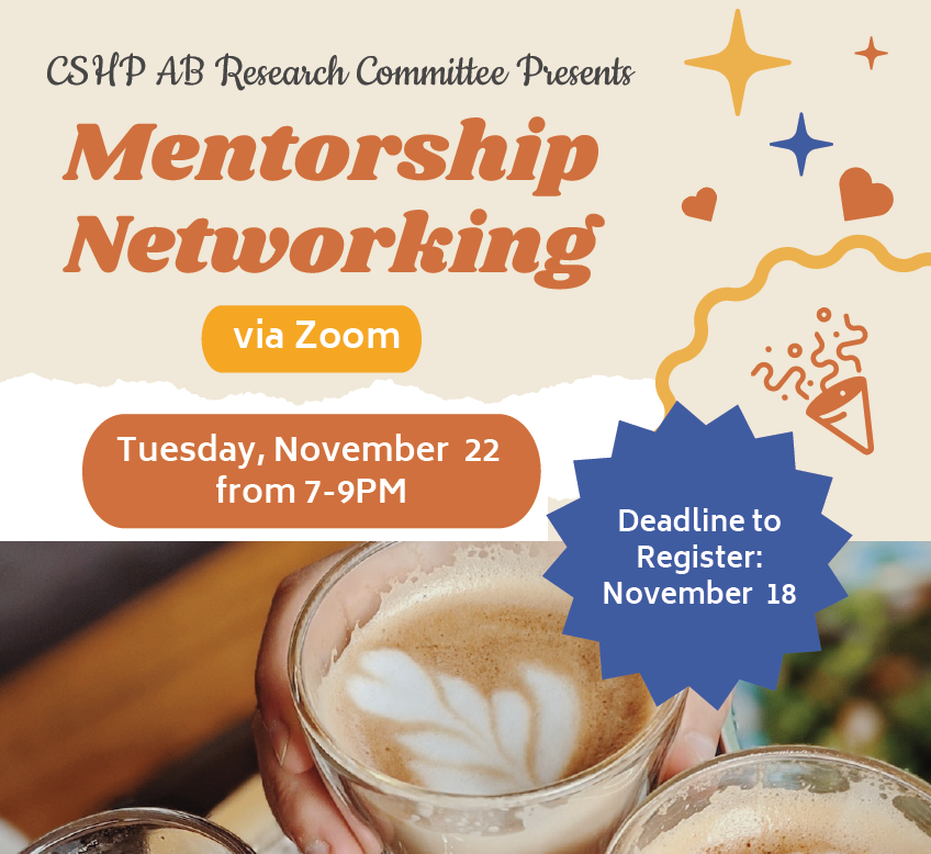 cshp_ab's tweet photo. Sign up at the link below for the opportunity to meet with research mentors! We would love to see you there 📚

https://t.co/EalzIhawMu https://t.co/tdpeZuhOIG