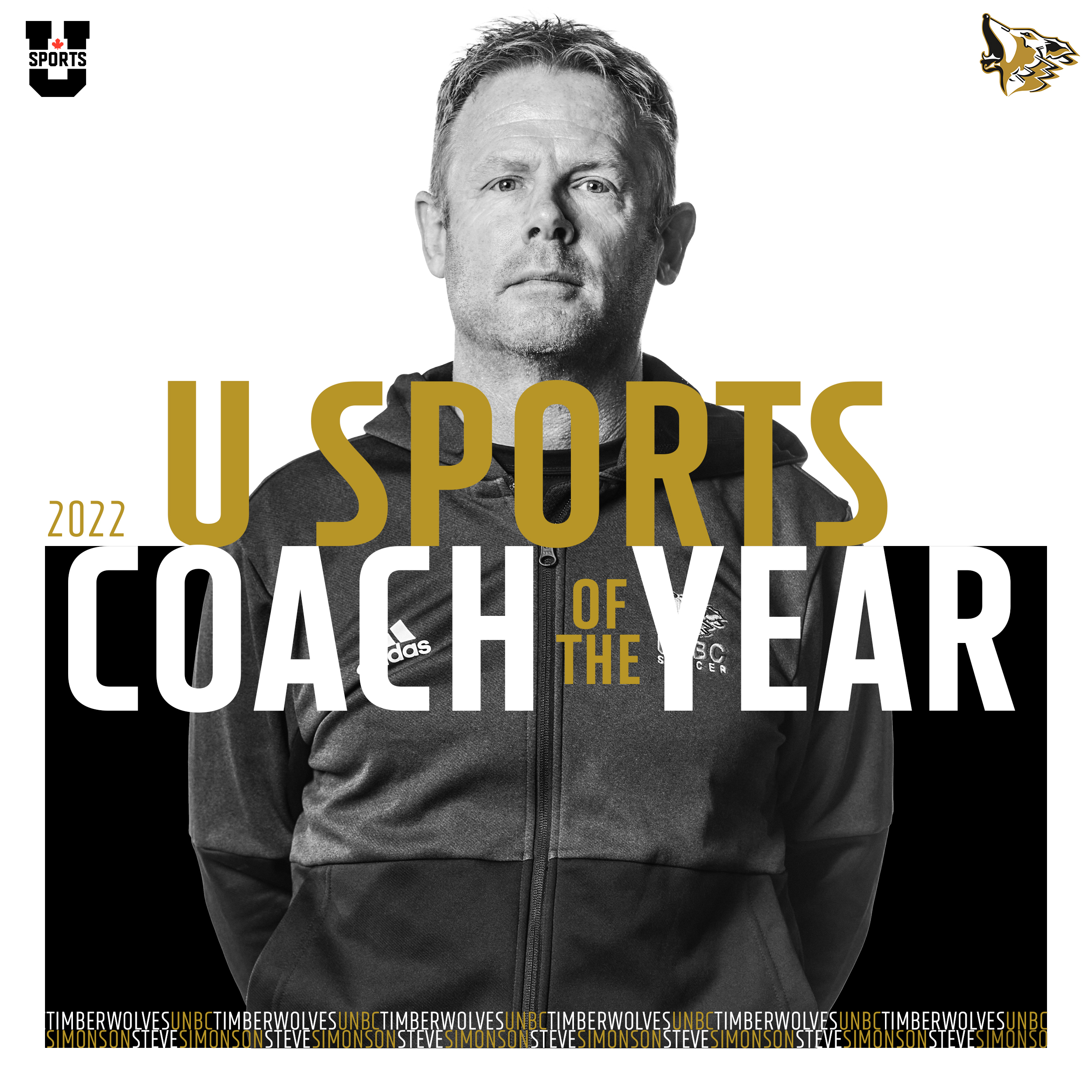 UNBC Athletics on Twitter: "The heart of the @UNBCMSoccer program. Now,  recognized as the top coach in Canada. Congratulations to @UNBC's very own Steve  Simonson, who has been named the 2022 @USPORTSca