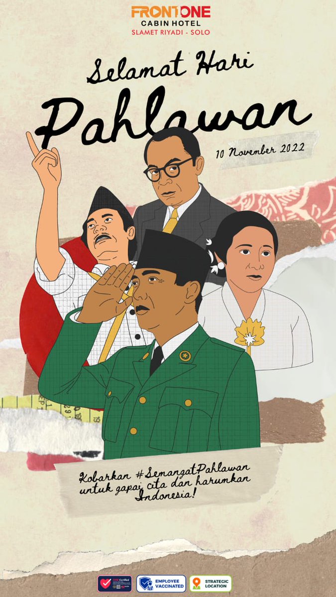 foslametriyadi's tweet photo. Selamat Hari Pahlawan Indonesia! Semoga kita sebagai anak muda bisa meneruskan perjuangan para pahlawan kita.
Pahlawanku, inspirasiku! Selamat Hari Pahlawan Nasional 2022๐ฎ๐ฉ
.
.
.
#haripahlawan
#pahlawanindonesia
#frontonecabin
#hotelcabindisolo
#hoteldekatkulinersolo
#Traveller https://t.co/ziduJR2J44