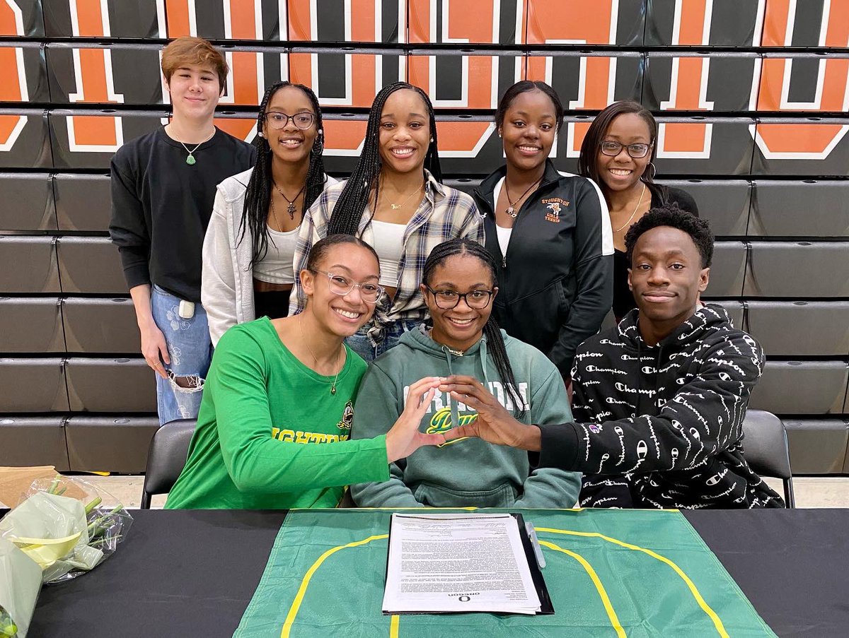 StoughtonPS's tweet photo. Congrats to Stoughton High senior Simarah McPherson for signing her letter of intent to be part of @OregonAcroTumb - a D1 program! There was a signing ceremony for Simarah Wednesday afternoon in the SHS gymnasium. She is a former @DaweDragons &amp; OMS student. 

@BlackKnights_AD https://t.co/mcrL6CdqZL