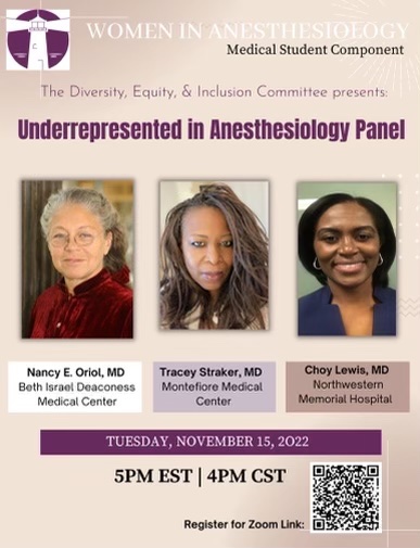 Come join our next panel Tues Nov 15 at 5pm ET with Dr. Oriol (BIDMC), Dr. Straker (Montefiore), and Dr. Lewis (Northwestern). We are proud to highlight stories of leadership, being underrepresented in medicine, current leaders! Register: docs.google.com/forms/d/e/1FAI…