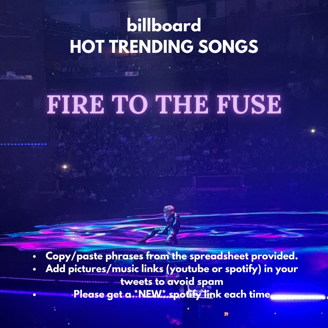 JACKBillboard's tweet photo. 'Fire To The Fuse' on Billboard Hot Trending Songs! 

A2🎯TARGET: 500
EXTRA: RT 20 REPLIES

Copy/Paste from ss:-
🔗https://t.co/Mf519YGDDj

The beats and choreography of the song #FireToTheFuse by #JacksonWang 
@JacksonWang852 is electrifying! 
#LeagueOfLegends https://t.co/mXWGQJGwl1