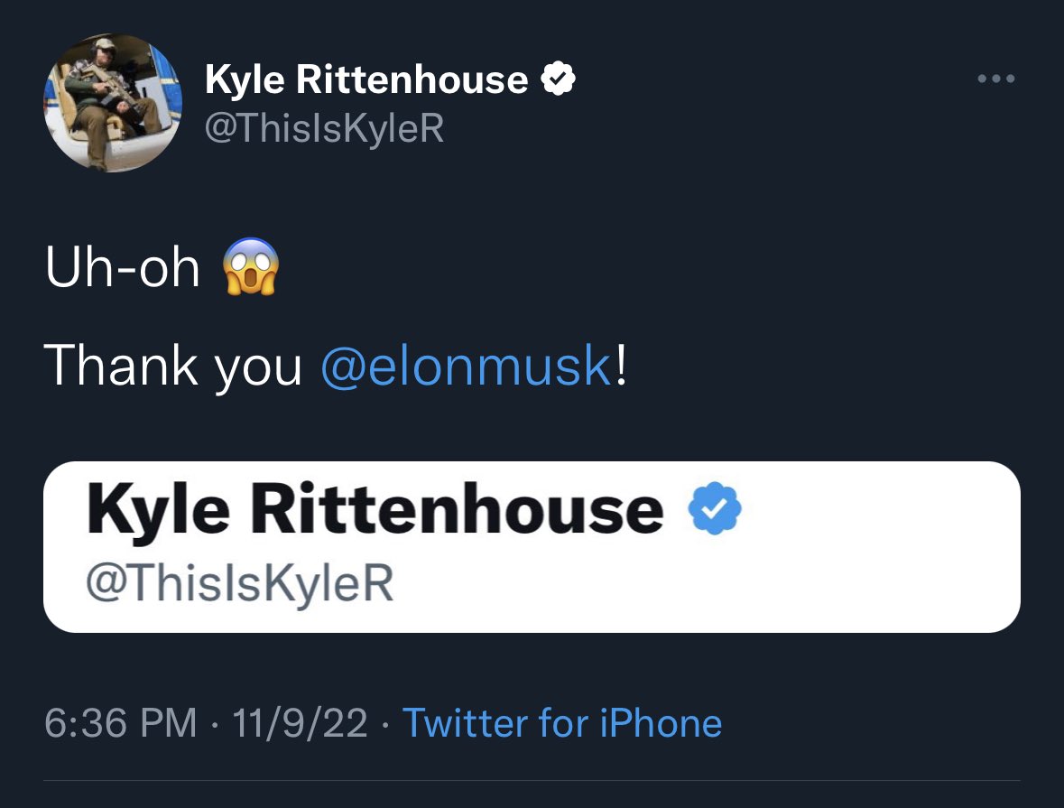 Elon makes sure murderers can get their blue check.