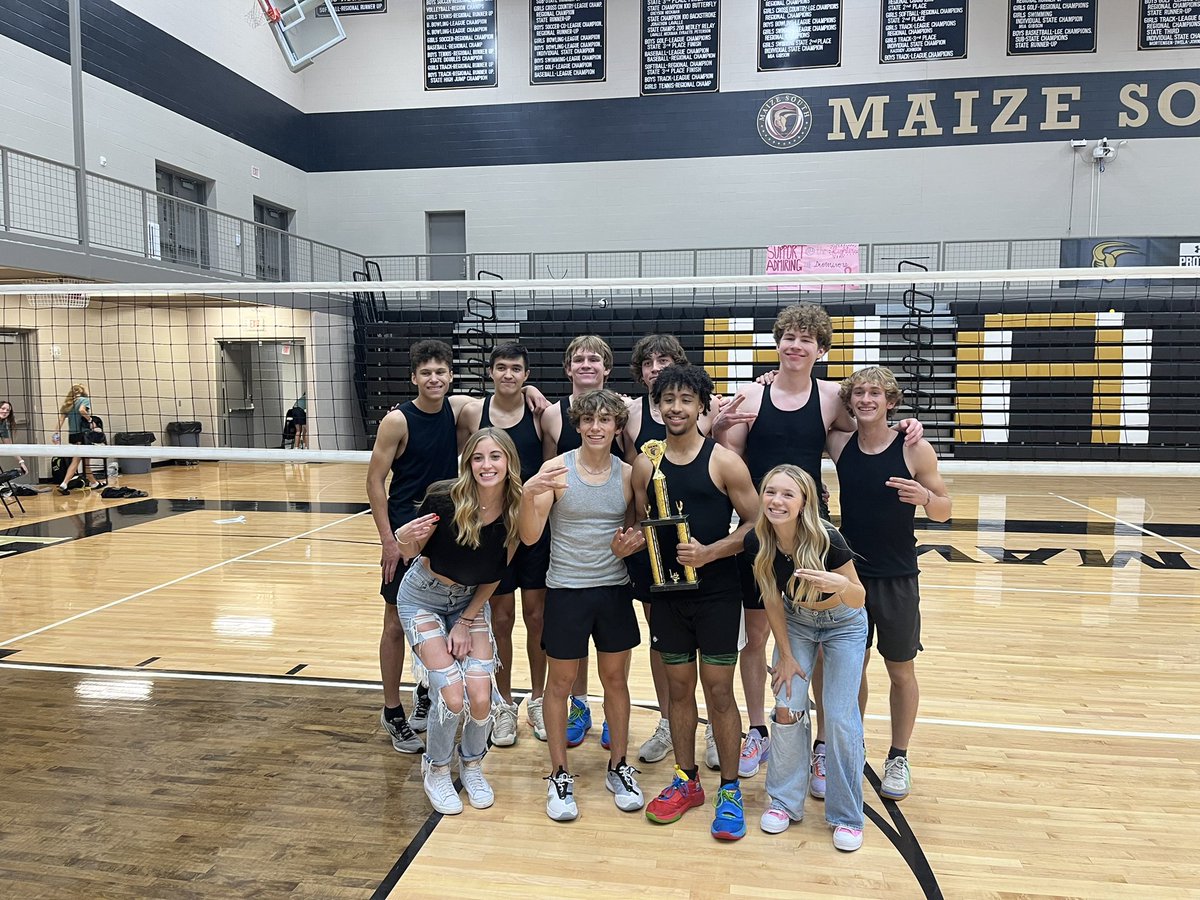 MaizeSouthAD's tweet photo. Volleyboy Champs congrats https://t.co/0z8nkf6B09