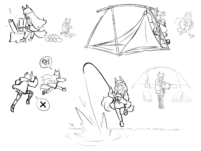 [Daily Vulcan Sketches #50]
Camping 