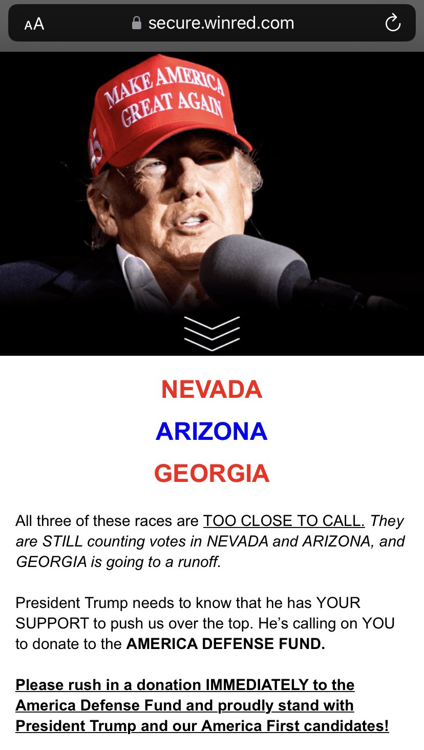 Dave Levinthal on Twitter "Trump tonight texts with Senatefocused