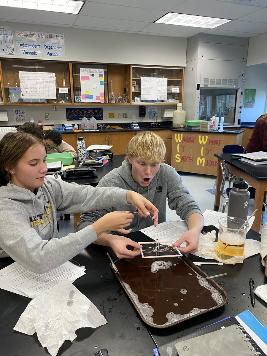 ARobScience's tweet image. AP Ss had a blast with the cell membrane bubble lab today.