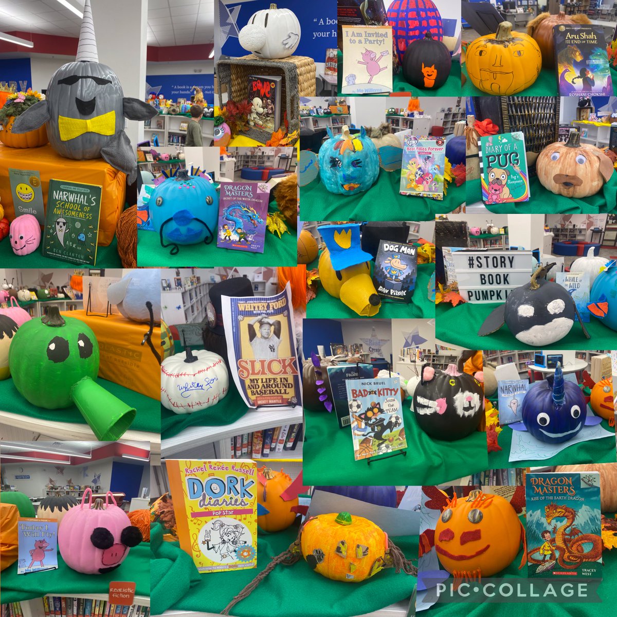 ErickaHamilton0's tweet photo. It’s fall y’all! @PISDJohnsonElem  3rd graders’ Storybook Pumpkins are ripe for the picking📚@PISD_Libraries #ProsperProud #JohnsonAllStars https://t.co/11EkKYRbwC