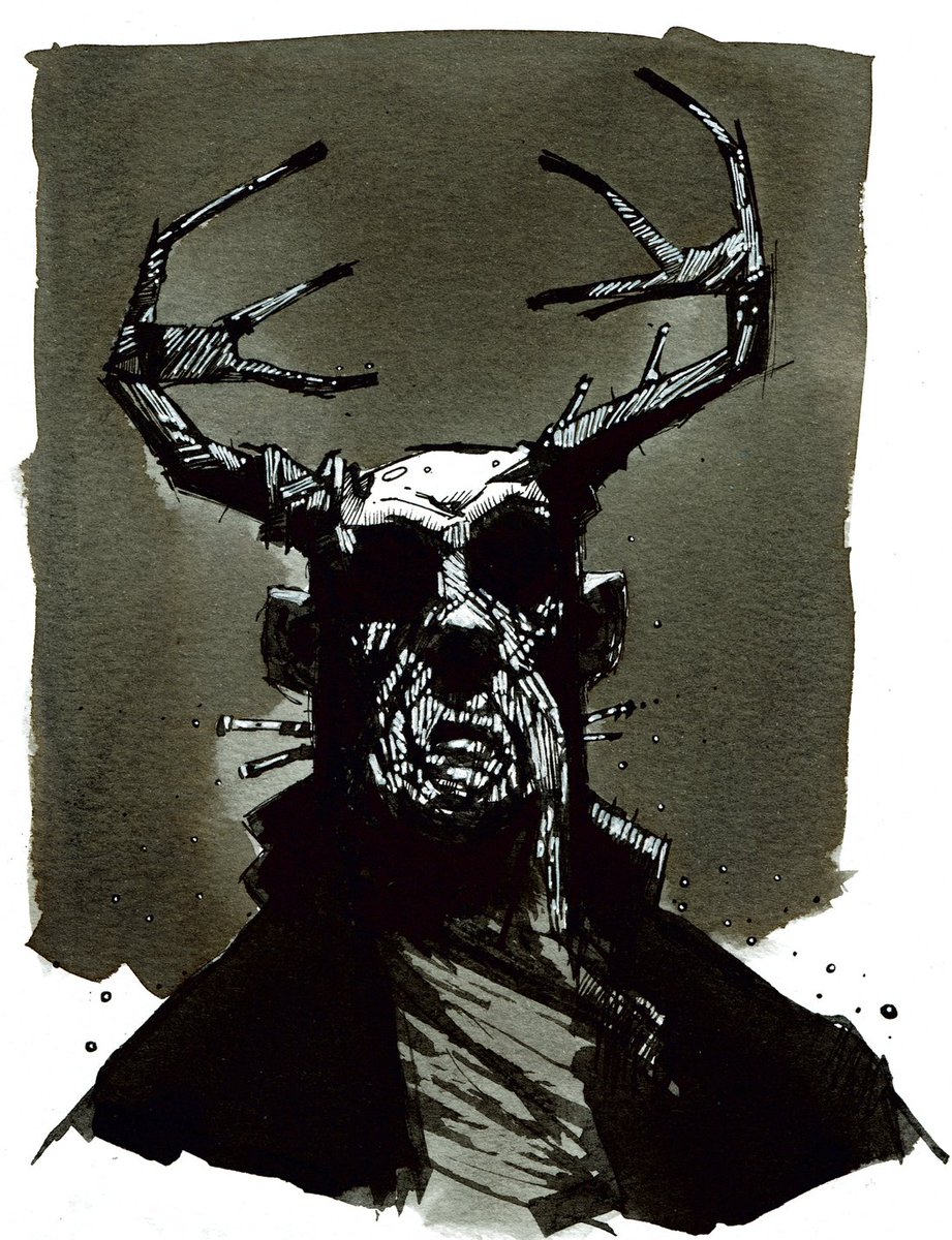 pgron66's tweet photo. Rudolf Caught In The Headlights 🦌
✒️ Ink on paper

#drawing #art https://t.co/zmH3khFcdD