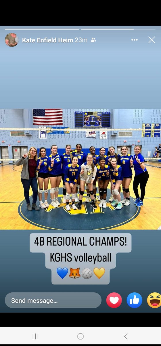 HUGE shout out and mad props to my girl <a href="/BriEllis_2023/">Briana Ellis</a> and the rest of the @athletics_kghs volleyball squad on their regional championship title win tonight!! 
🏆🏐🦊