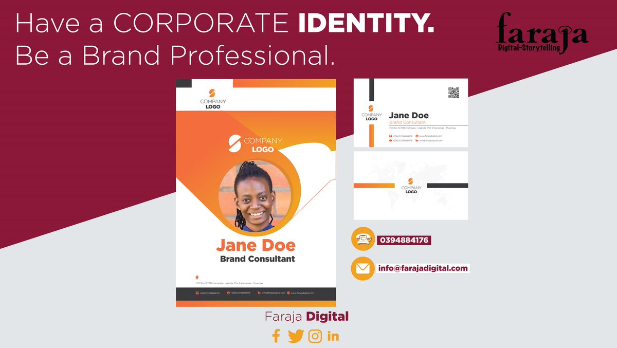 FarajaDigital's tweet photo. As a company that is serious about brand building, you need to have distinctive brand features that set you apart from the competition.

In the end, you will be creating high recognition value in the eyes of your customers. #corporateidentity #branding https://t.co/54NJ2YffeP