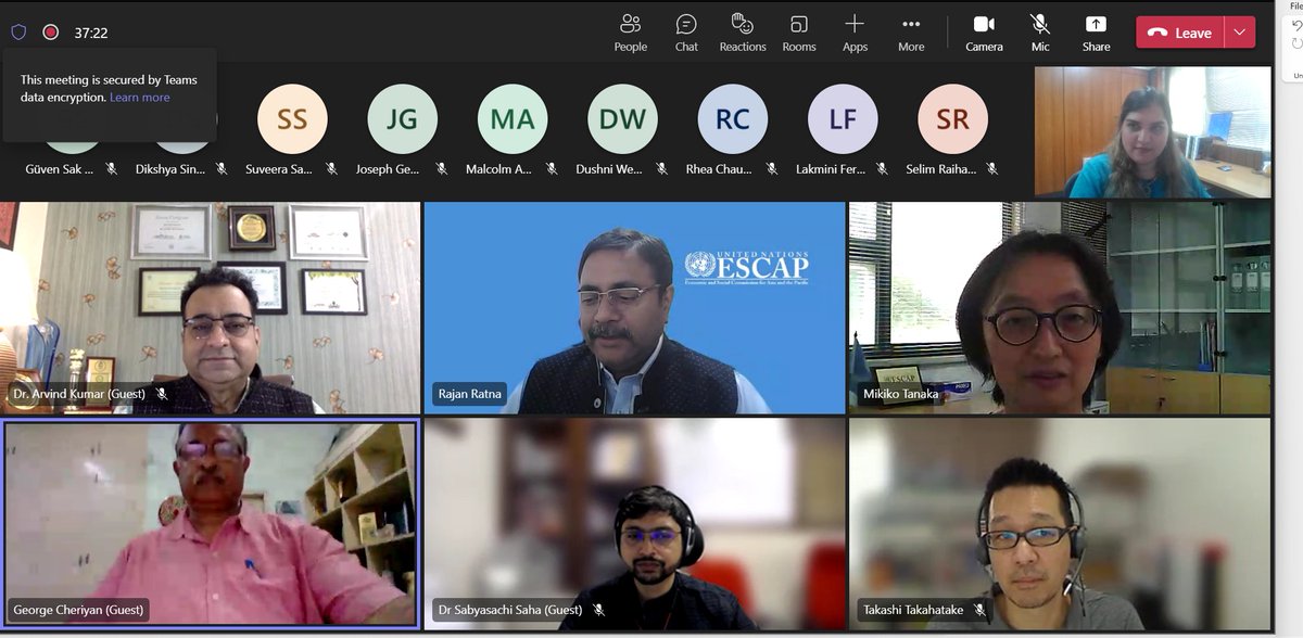 SSWA_UNESCAP's tweet photo. A preliminary Policy Dialogue by SANS members discussed the #subregional challenges &amp; potential areas of strategic interventions by SANS for strengthen subregional linkages to achieve #SDGs 
#SANSSDGProject
@nageshkum @sawteenp @TalkEconomicsSL @RIS_NewDelhi @sanemnet @RajanRatna https://t.co/MBjorVZYI3