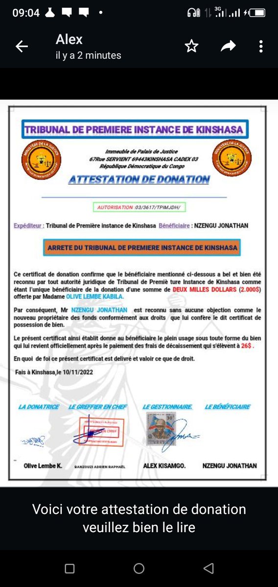 JonathanZele's tweet photo. Regardez comment fonctionne l'association de madame olive lemba et monsieur alex, c'est sonts des aventuriers bien qualifier pré à escroqué.... hummm 🇨🇩🇨🇩🇨🇩🇨🇩 pasi na mboka 🇨🇩 https://t.co/IZWzr9eXsC