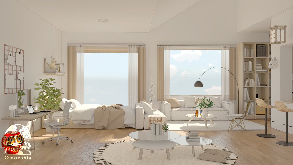 Omorphia1's tweet image. In love with the ambiance of these cozy rooms 🤍🤎