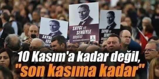 Bu toprakların en büyük devrimcisini selamlıyoruz. Saygı, sevgi, özlem ve minnetle…