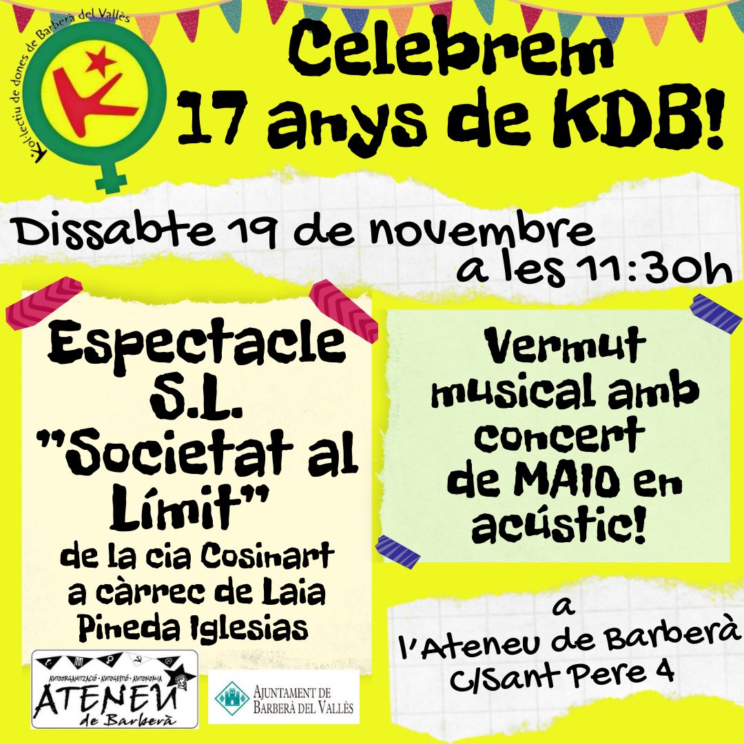 Recordeu que DISSABTE 19 de NOVEMBRE celebrem els #17anysDeKDB!
 I ho volem fer amb totes vosaltres!💜