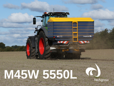 Techgrow2's tweet photo. Need capacity? Look no further than the M45W 4.5T Bogballe Spreader, with all the bells and whistles.
Need it bigger? Ask us about the 6.0T M60W!
#bogballe #spreader #precisionag #sectioncontrol #isobus #3plspreader #madeindenmark https://t.co/qR7OGpXQw2