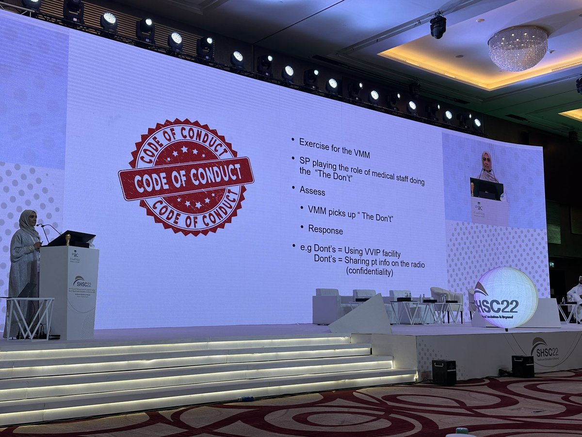 AbaalkhaylM's tweet photo. Dr. Mona Almusleh discusses the FIFA World Club's preparation from the perspective of medical simulation.        @shsc_moh #shsc_2022 https://t.co/Ju5amEgP4V
