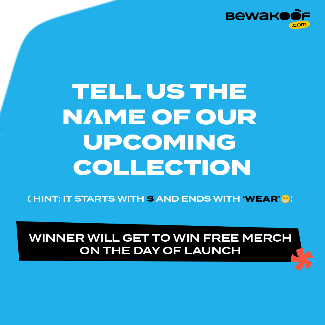 Hello hello!
Ready with your answers? Then start commenting 🔥

Rules:
• Follow @Bewakoof 😁
• RT &amp; LIKE this tweet
• Tag your friends with your answer

Winners will be announced on the day of launch - Nov 11, 2022 🎉
#ContestIndia #ContestAlert #NewCollection #GiveawayAlert