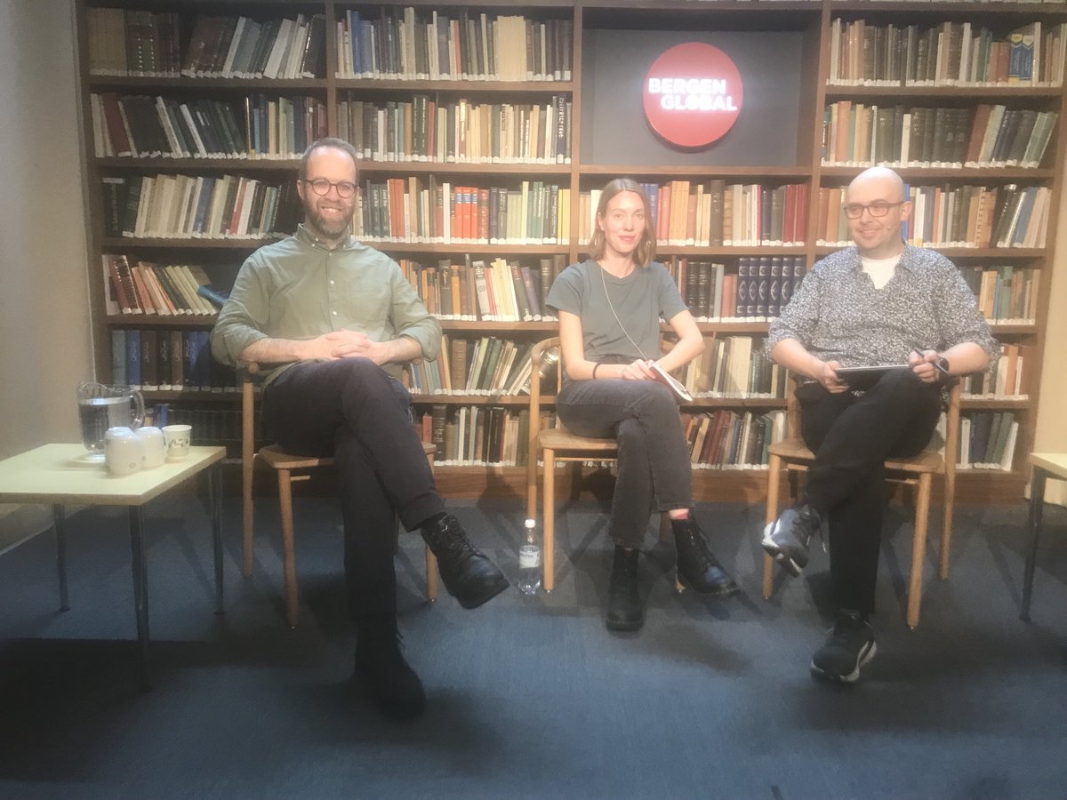 KFlottum's tweet photo. Om krisementalitet i klimakrisen - Frokostmøte på @BergenGlobal med @EspenGamlund @IdaAndersen og ØyvindGjerstad ⁦#Lingclim #Climlife @UiB_HF⁩ ⁦@UiB_IF⁩ ⁦@UiBCET⁩ ⁦@BjerknesBCCR⁩ https://t.co/vz2CoaaoB1
