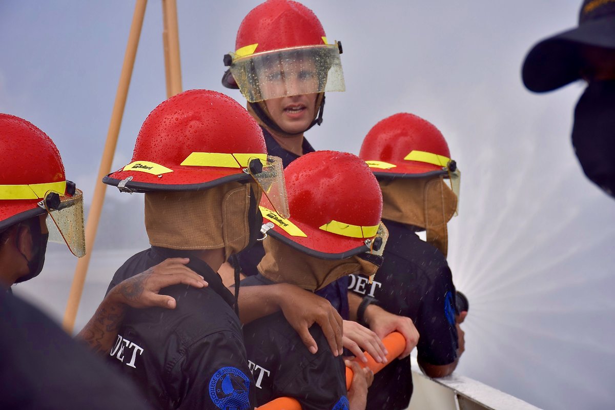 uscgfmsg's tweet photo. USCGC Oliver Henry #WPC1140 recently visited Yap spending time with residents in Ulithi and Kolonia, kicking off #OpRematau!

We're honored to participate in Yap's first World Coconut Day and share maritime knowledge with our #BluePacificpartners. 

More: https://t.co/SXehm4b6mi https://t.co/OsGTuUaFOE