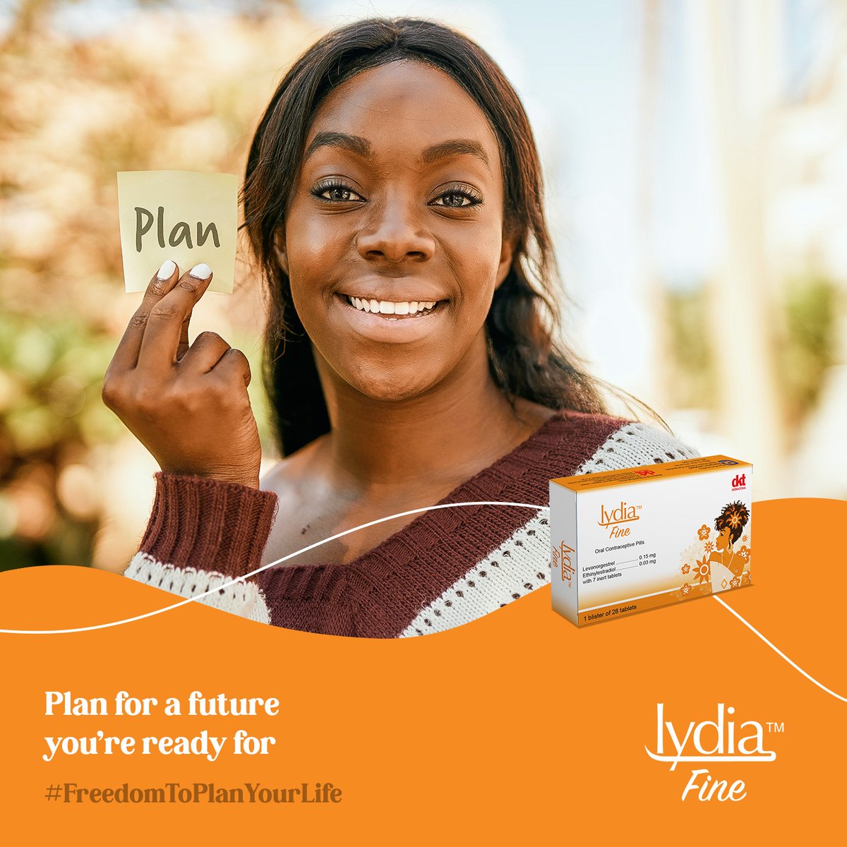 LydiaEA_'s tweet photo. The power is in your hands, plan ahead and avoid unplanned pregnancies with Lydia Fine! The new safe and effective daily pill. Contact your healthcare provider for more information.
Lydia Fine is available in Uganda Only.
#FreedomToPlanYourLife #BeALydiaWoman https://t.co/rxYMQ8qsZ6