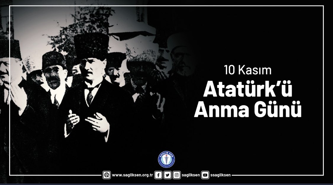 İstiklal ve istikbal mücadelemizin Başkomutanı, Cumhuriyetimizin kurucusu Mustafa Kemal Atatürk’ü şükran ve saygıyla anıyoruz.
#10Kasım