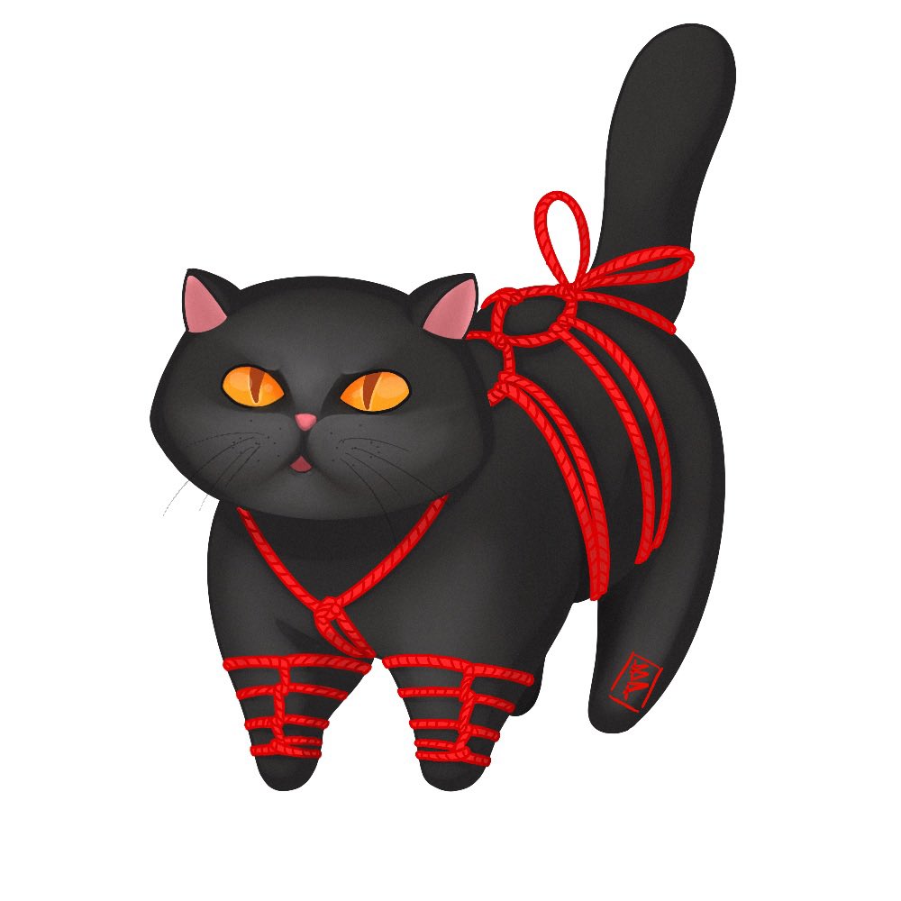 Вот вам небольшой кото-стикер
#art #illustration