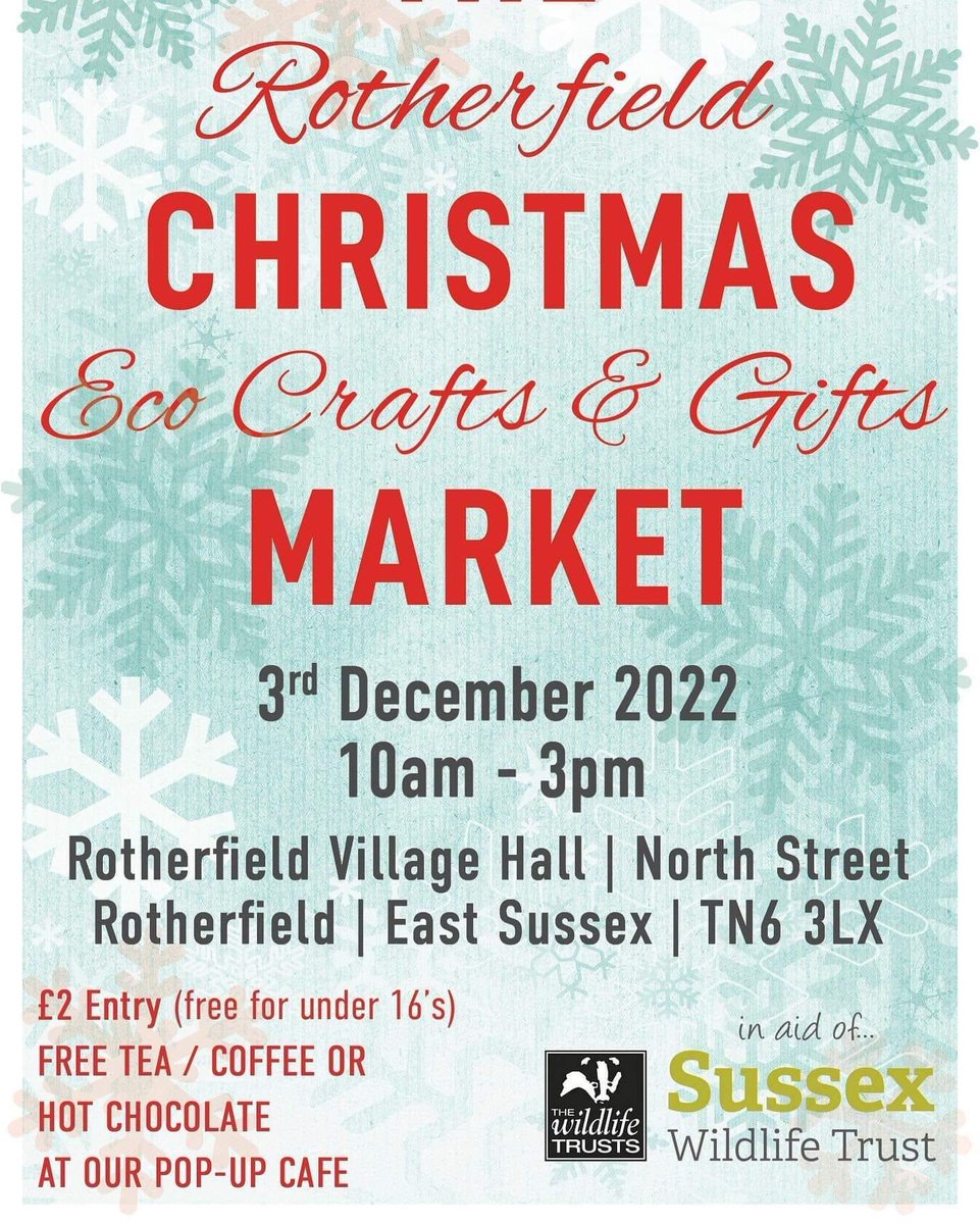 Rotherfield Christmas Market
Saturday 3rd December 10am - 3am
Rotherfield Village Hall