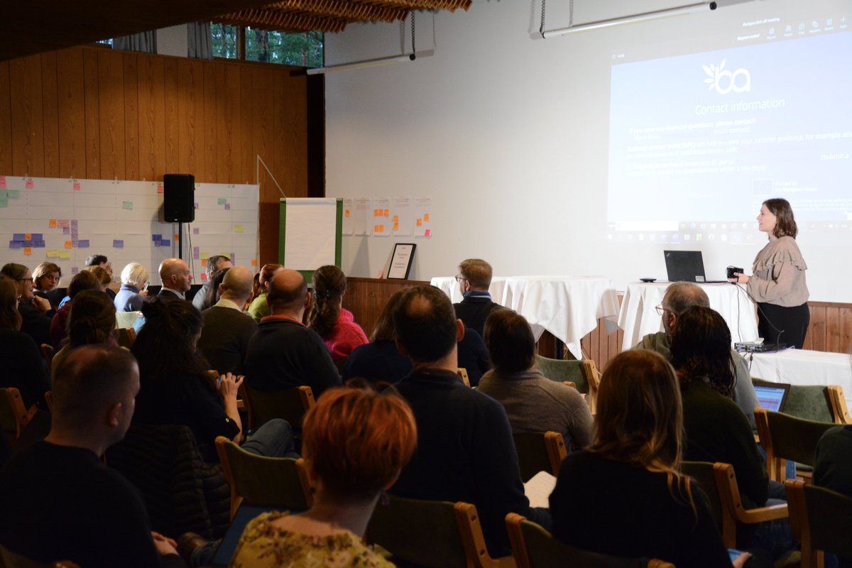 BioAgoraEU's tweet photo. Welcome to Day 2 of #BioAgoraKickOff!
We began the day with:
🔸a brief session on the communication within the project
🔸the specifics of financial reporting led by Maria Koski from @SYKEint
🔸rules & guidelines for @HorizonEU projects led by project officer @chris_coudun https://t.co/GzjNAmjFdI