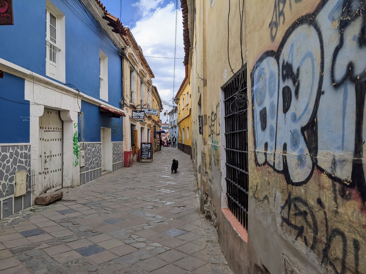 ernes7a's tweet photo. Potosí, literally breathtaking at 4,090 m above sea level. Beautiful old town, much of it crumbling. Cerro Rico looming over the city, mining as important now as it was 500 years ago. https://t.co/qhsktFq6nk