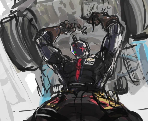 found one of the earliest doodles of my mechanic-bot~ 