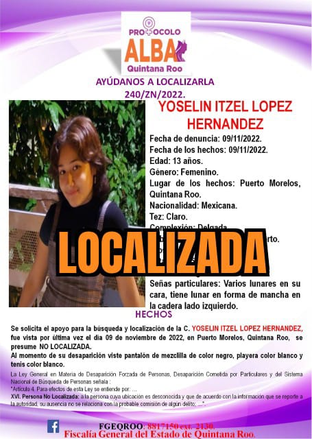 Comisión de Búsqueda Quintana Roo (@busqueda_qroo) on Twitter photo 