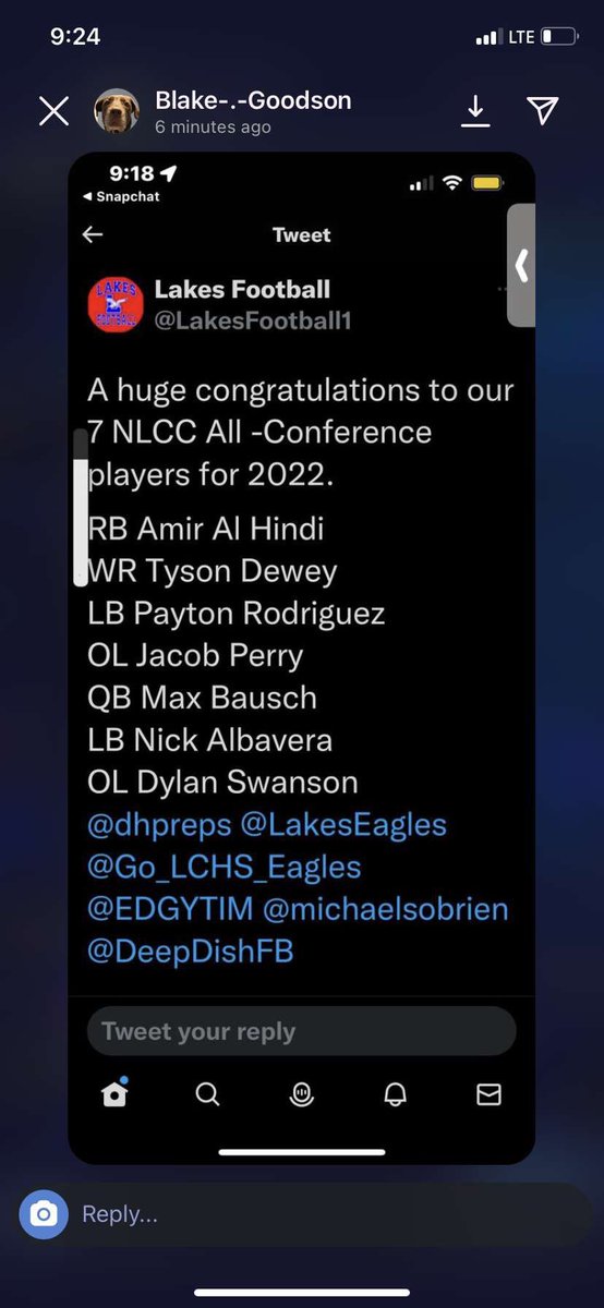 Congrats to my brothas you all deserved. 
<a href="/maxbausch2/">max bausch</a> 
<a href="/AmirAlhindi1/">Amir Alhindi</a> 
<a href="/tyson_dewey/">tyson.dewey</a> 
<a href="/jacobpe42892035/">jacob.perry</a> 
<a href="/LakesFootball1/">Lakes Football</a> <a href="/DeepDishFB/">DEEP DISH FOOTBALL</a>