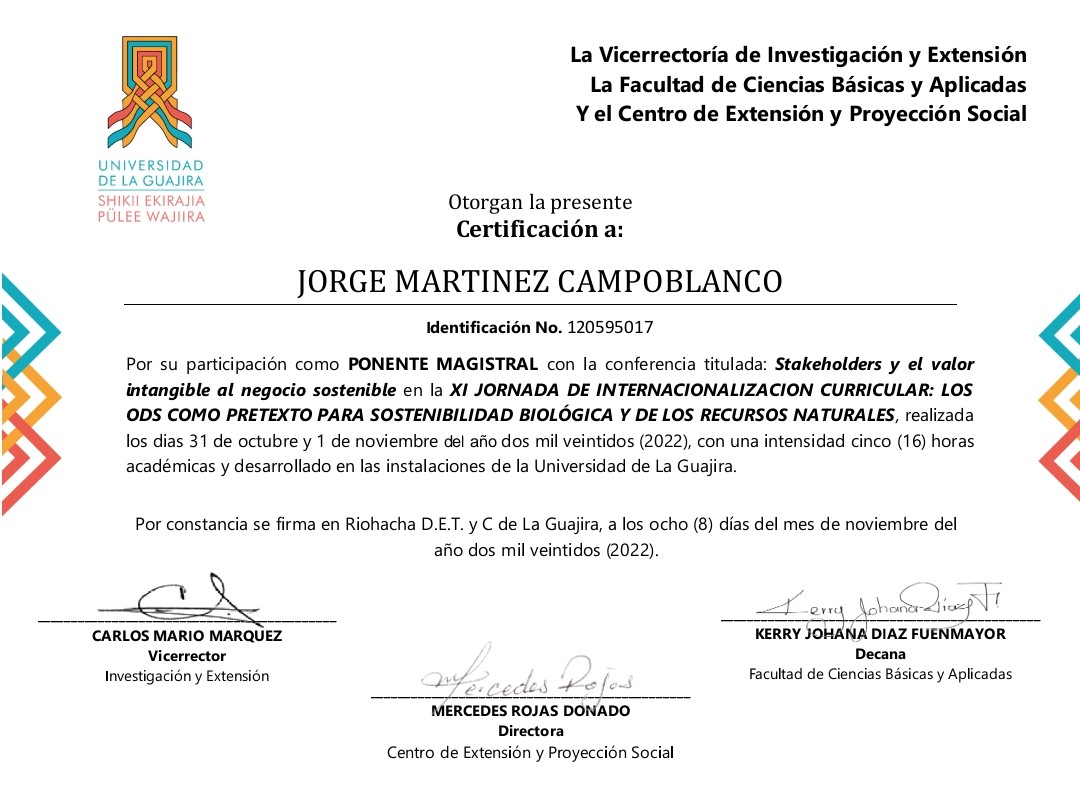 bullyingperu's tweet photo. Agradecido con la Universidad de La Guajira por este reconocimiento por mi participación en su XI Jornada de Internacionalización Curricular. Gracias Iris Jiménez Pitre y Geomar Molina por recibirnos. #CICSTEP #NuestraCasa https://t.co/bhiE0eRhET