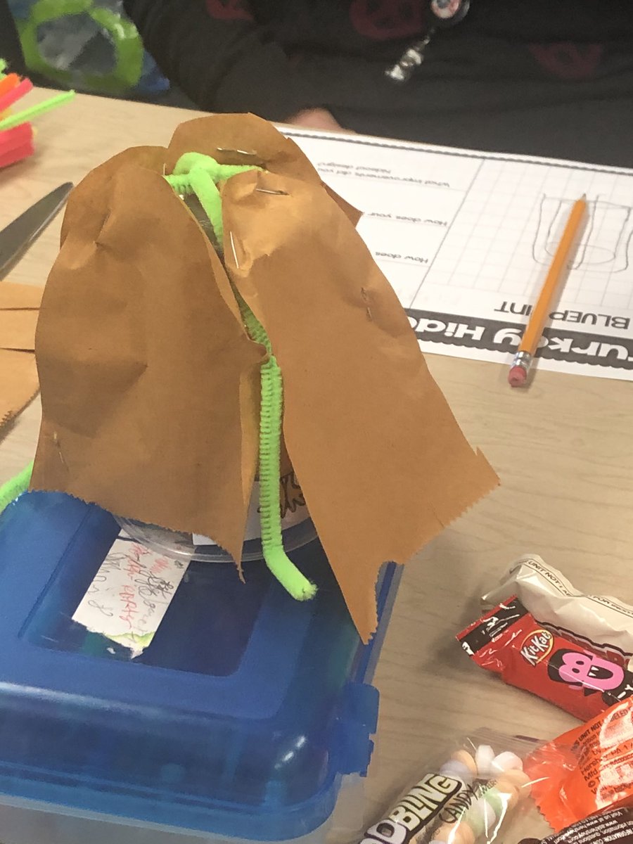 jessicalea2's tweet photo. Tom the Turkey doesn’t want to get eaten! Our teachers built a hideout for their turkey which led to great conversations around student critical thinking. @EIChargers #PDdoesnthavetosuck #accidentallearning https://t.co/RjqE8xHUec