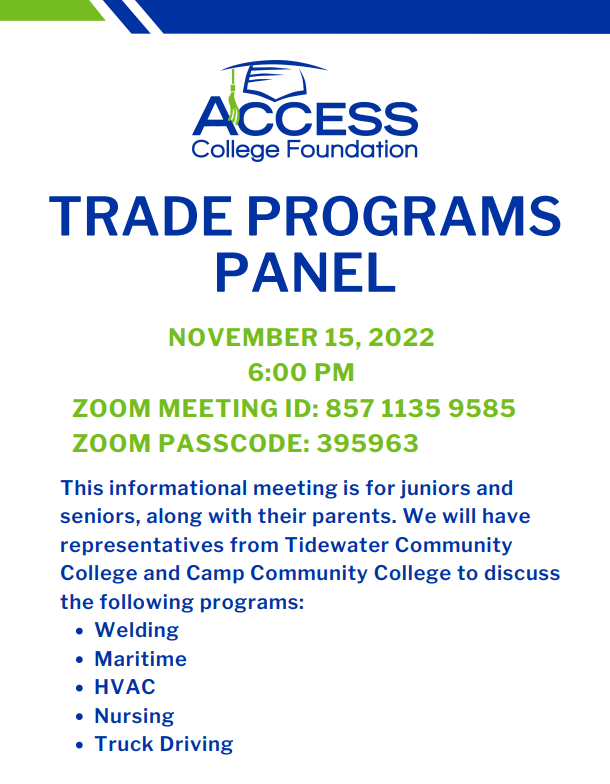 KHS_AVID_Chiefs's tweet photo. Are you interested in learning a trade after high school? Then this panel is for you! #ExploreAllOptions #ChiefKHSPride @KHS_Chiefs https://t.co/3rGWo1qQnc