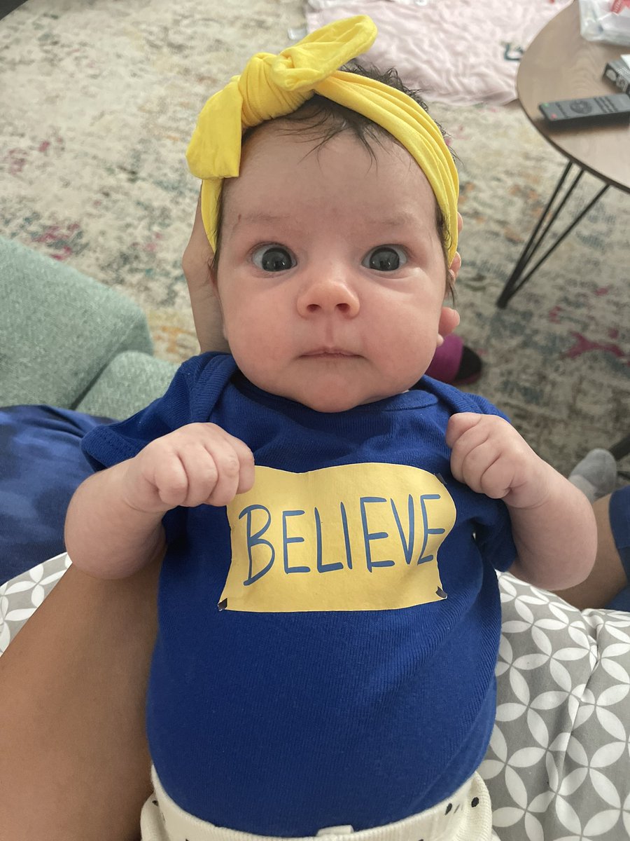 We all know this app is a raging dumpster fire on a sinking ship right now, and in case some of you and I never cross paths again, here is my newborn daughter/tiny Ted Lasso fan reminding you to be curious, not judgmental.