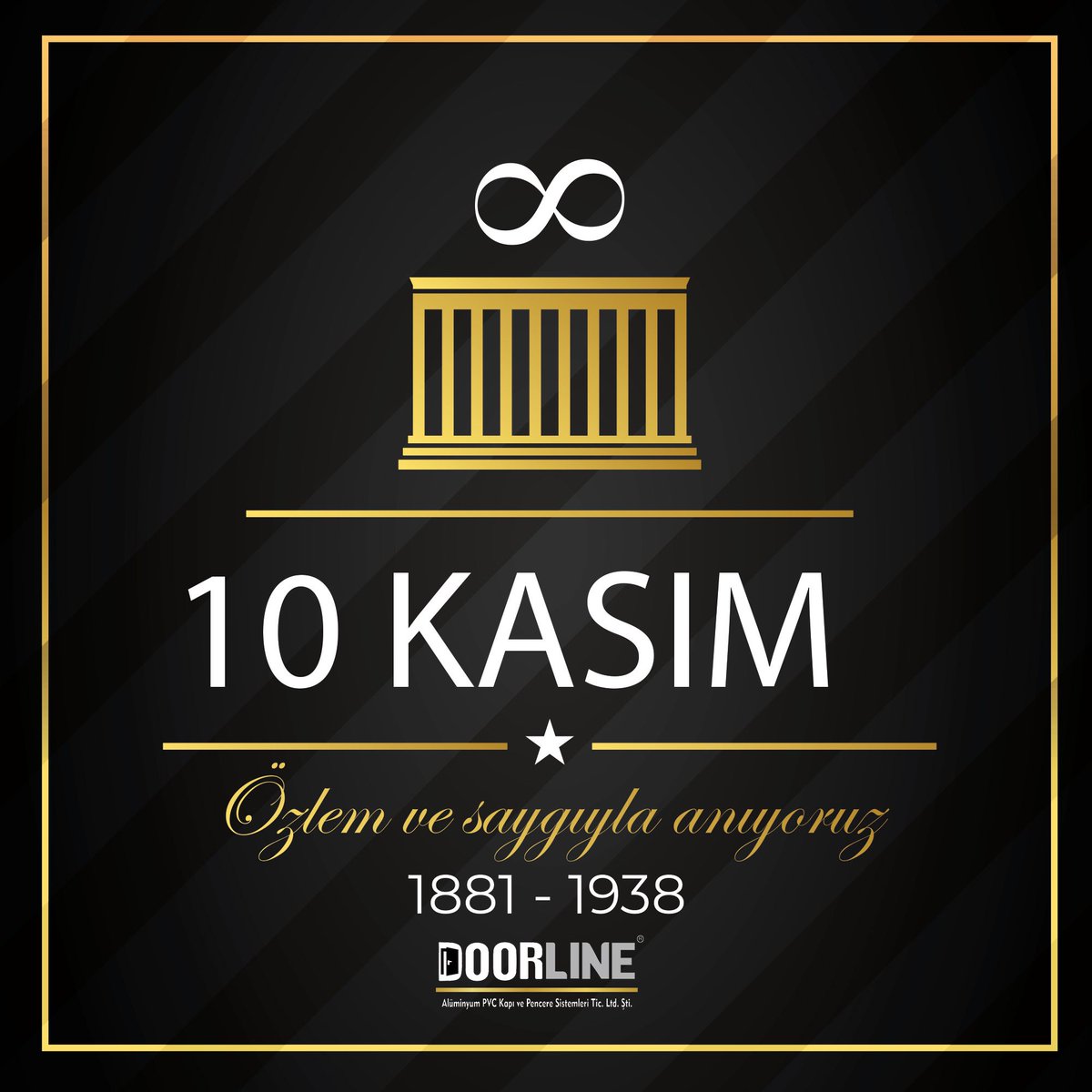 doorlinetr's tweet photo. Tüm dünyanın saygısını kazanmış, yaşadığı yüzyılın büyük dehası, yol göstericimiz büyük önder Mustafa Kemal Atatürk’ü 10 Kasım’da saygı, sevgi ve özlemle anıyoruz.

#10Kasım #anıtkabir https://t.co/Hn0sdA1uvU