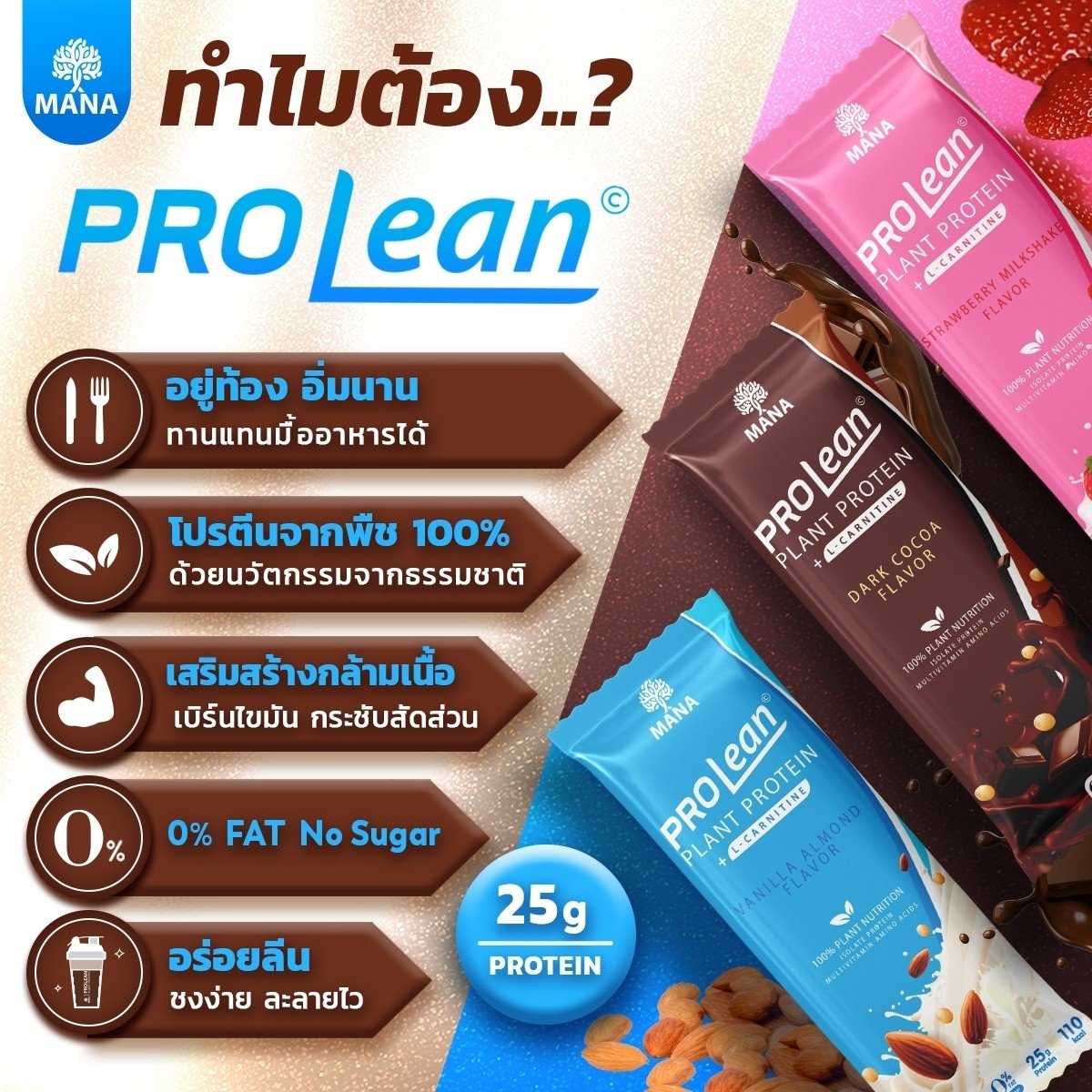 MANA_ProCol's tweet photo. ทำไม⁉️ ต้อง
𝗠𝗔𝗡𝗔 🤎 𝗣𝗥𝗢𝗟𝗘𝗔𝗡
.
นวัตกรรมใหม่ ที่ช่วยเพิ่มประสิทธิเร็วกว่า 30 เท่า
ให้ปริมาณโปรตีนสูงถึง 25 กรัม
.
🍽 อยู่ท้อง อิ่มนาน ทานแทนมื้ออาหารได
.
#MANA #Prolean #โปรตีนลีนไขมัน
#โปรตีนพืช100%

📍 สนใจแอดไลน์ @907ckifo หรือคลิก https://t.co/l0it31iqrB https://t.co/2f3pqCcXbE