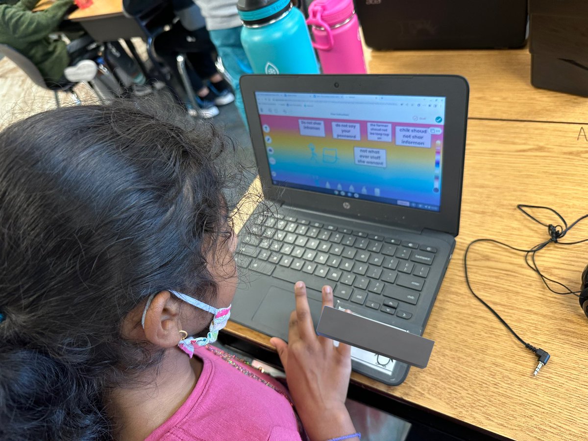 MrMcDaniel13's tweet photo. Had a great time today reading a digital citizenship story with @2ndpiptweets’s, @spalacios0719’s, Ms Sandvold’s, and @CraftFabinFirst’s first and second graders today! We shared our learning with a @Seesaw activity! #askyourdlc #fisddigcit @allenelem #ourallenlegacy https://t.co/xihwbaZgJb