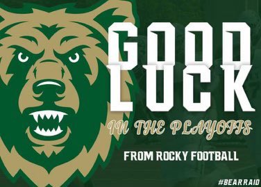 Thank you <a href="/CoachHafner/">Justin Hafner</a> <a href="/Rocky_Football/">Rocky Football</a> for the cool graphic and the support!
