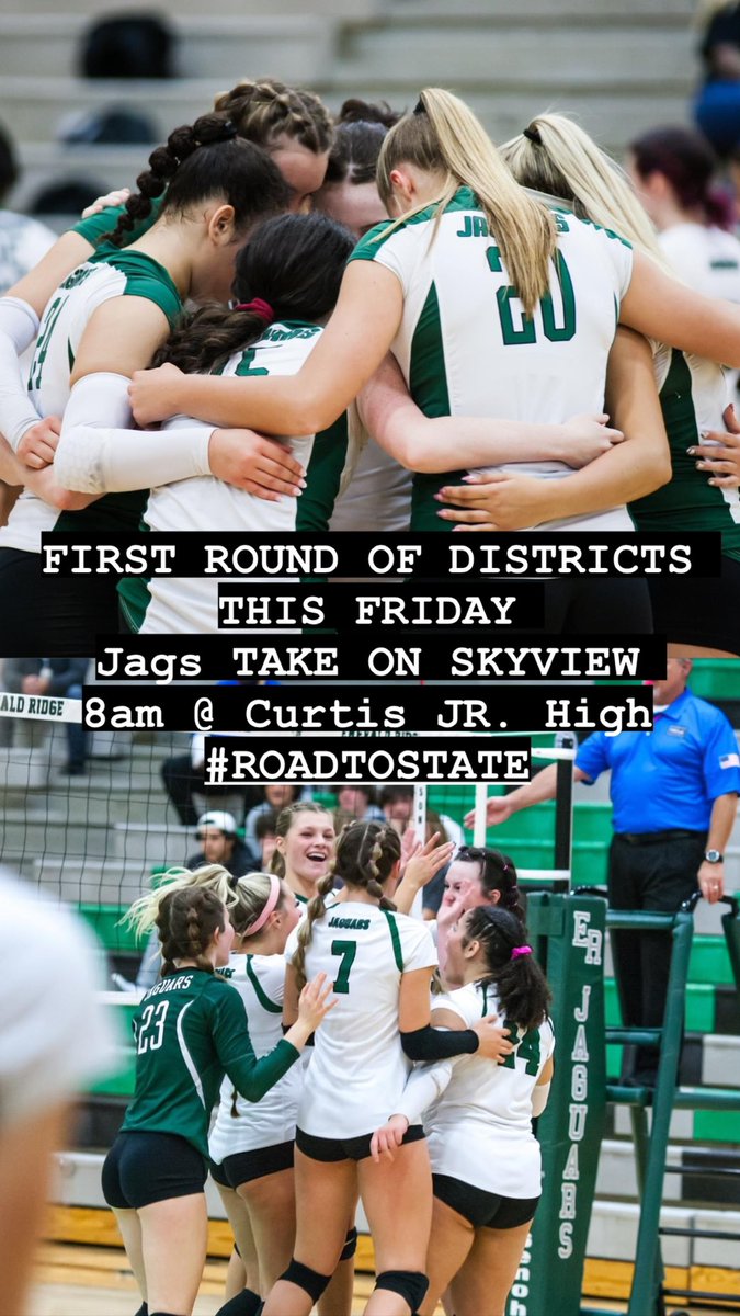 VolleyballERHS's tweet photo. #roadtostate https://t.co/ThWlotBgEI