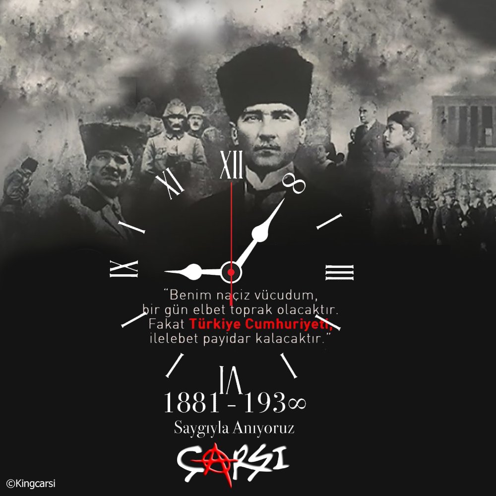 KingcArsi's tweet photo. Aramızdan ayrılışının 84. yılında Ulu Önderimiz Gazi Mustafa Kemal Atatürk'ü sevgi, saygı ve minnetle anıyoruz.  
#10Kasım https://t.co/aeEpE2XyQO