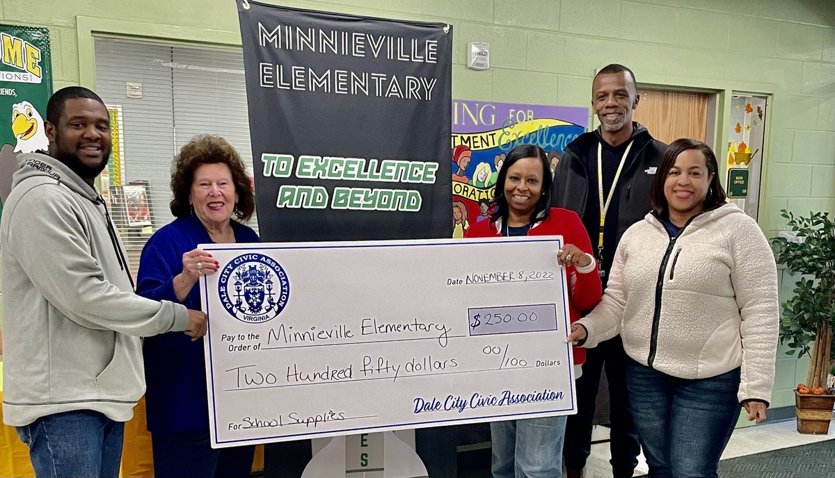 mrsdellis's tweet photo. Thank you @DaleCivic for your support of @PWCSNews and @MNEStheBest We appreciate you! https://t.co/hAt1qEcw4R