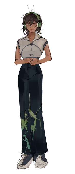 [ sketch ] ft toki &amp; my moderate obsession with praying mantises 