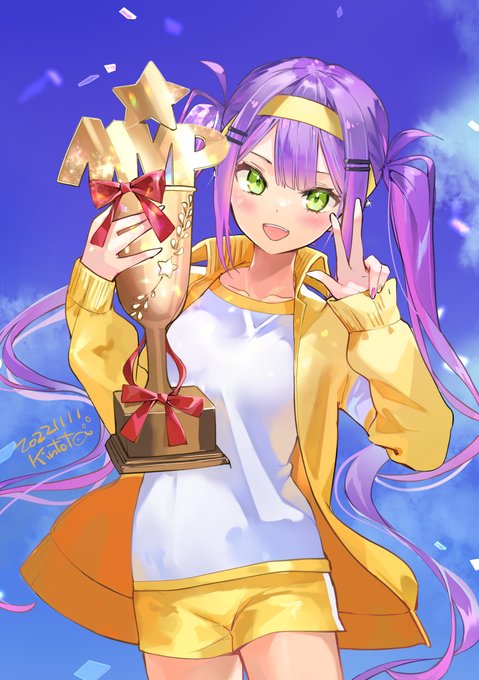 常闇トワ 「トワ様良い夏休みをー!アーカイブ沢山みまーすっグリーン