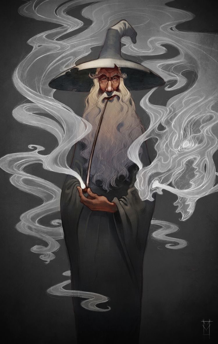 TolkienWonder's tweet photo. Gandalf Stormcrow 
By Victor Maury https://t.co/HjMAXCnpC8